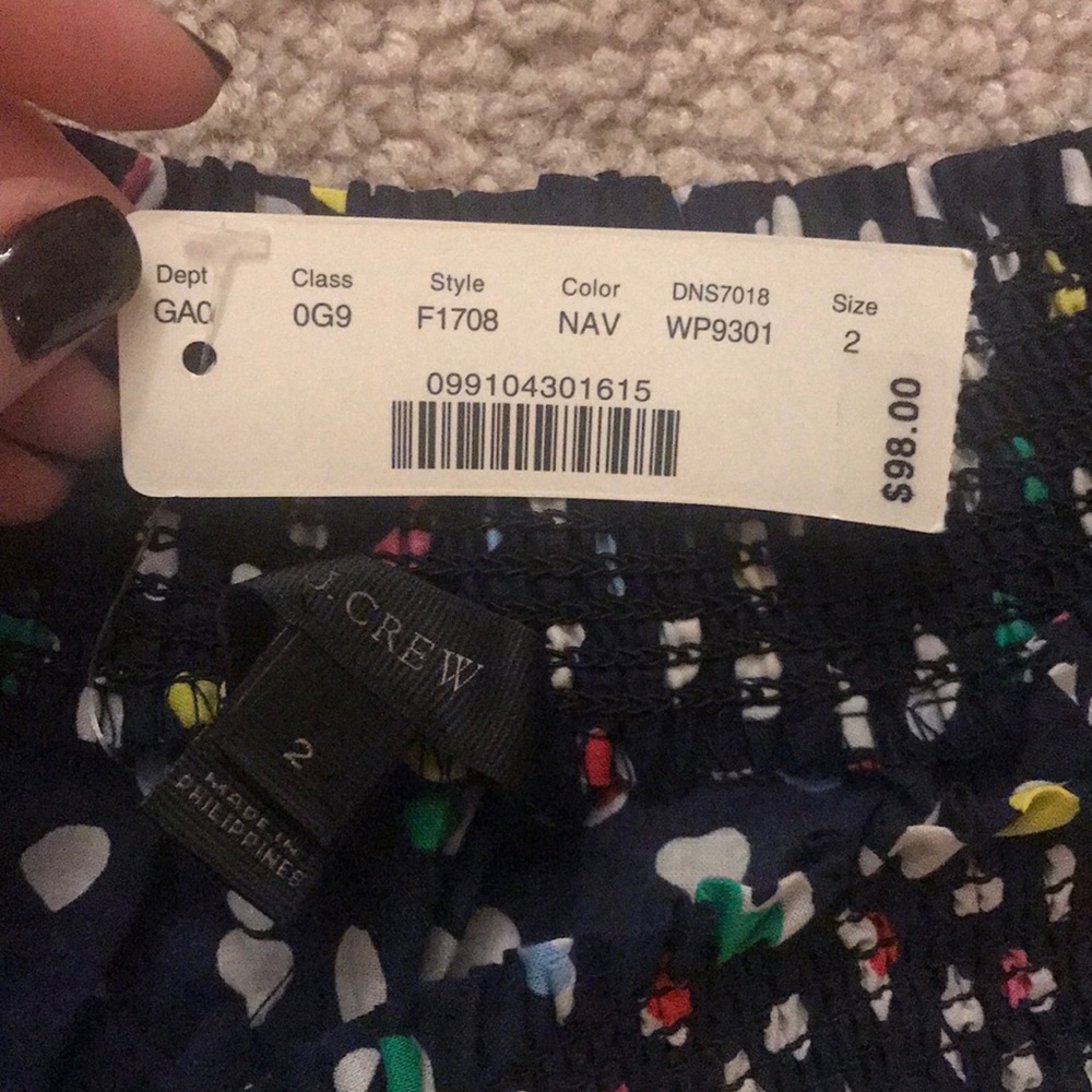 J.Crew off the shoulder ratti happy cat style - Picture 3 of 7